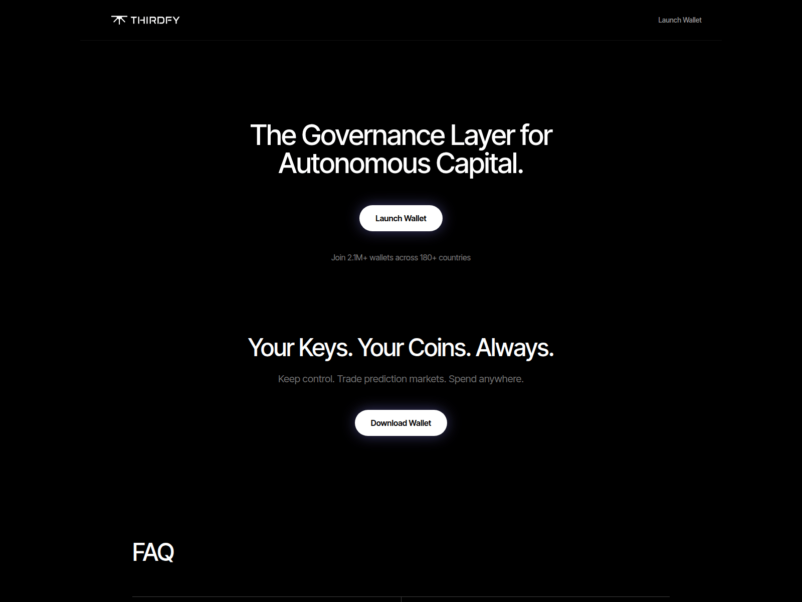 Screenshot of thirdfy-wallet.xyz