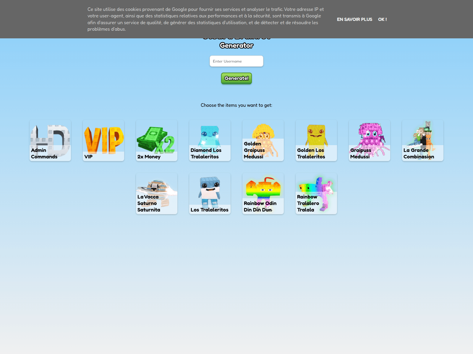 Screenshot of stealabrainrot.blogspot.com