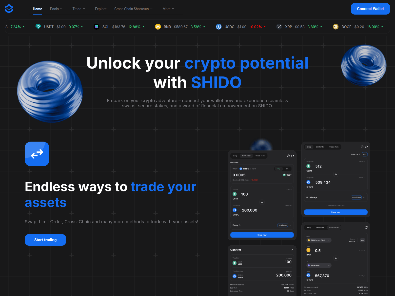 Screenshot of app-shido-io.pages.dev