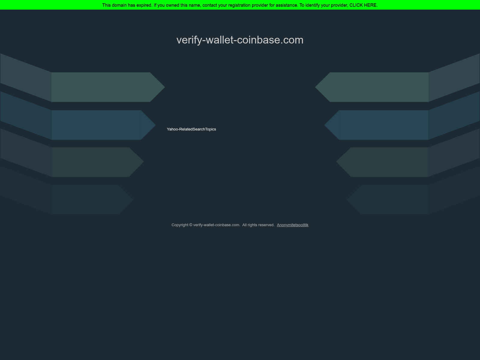 Screenshot of verify-wallet-coinbase.com