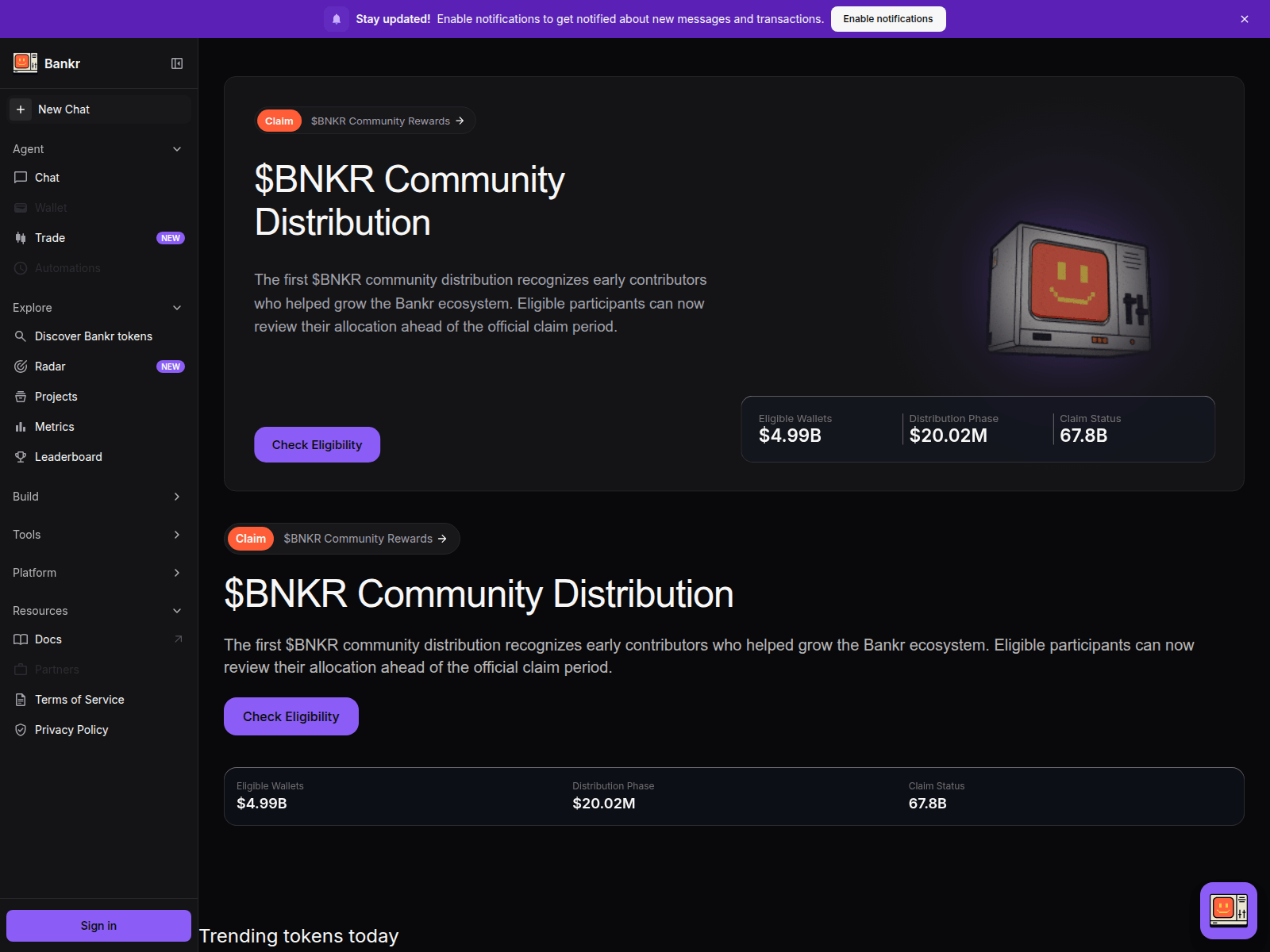 Screenshot of claim-bankr.com