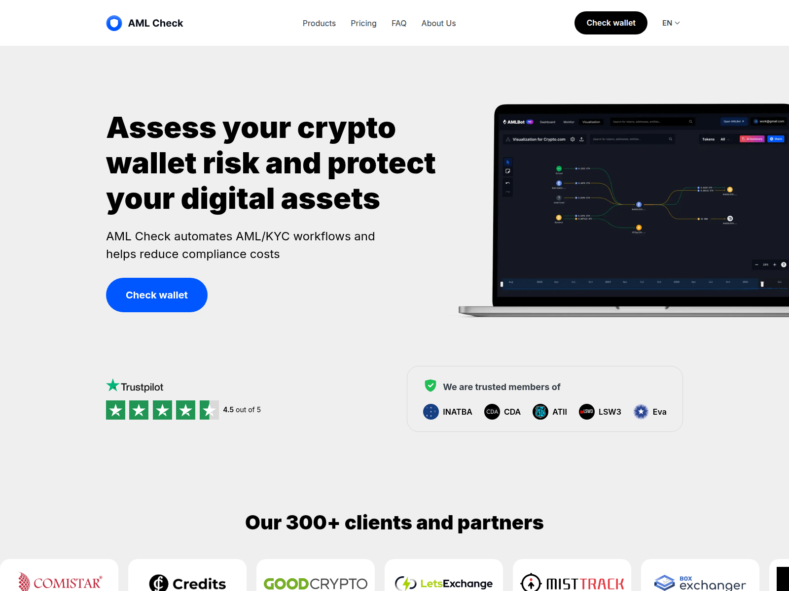 Screenshot of cryptoamlcontrol.com