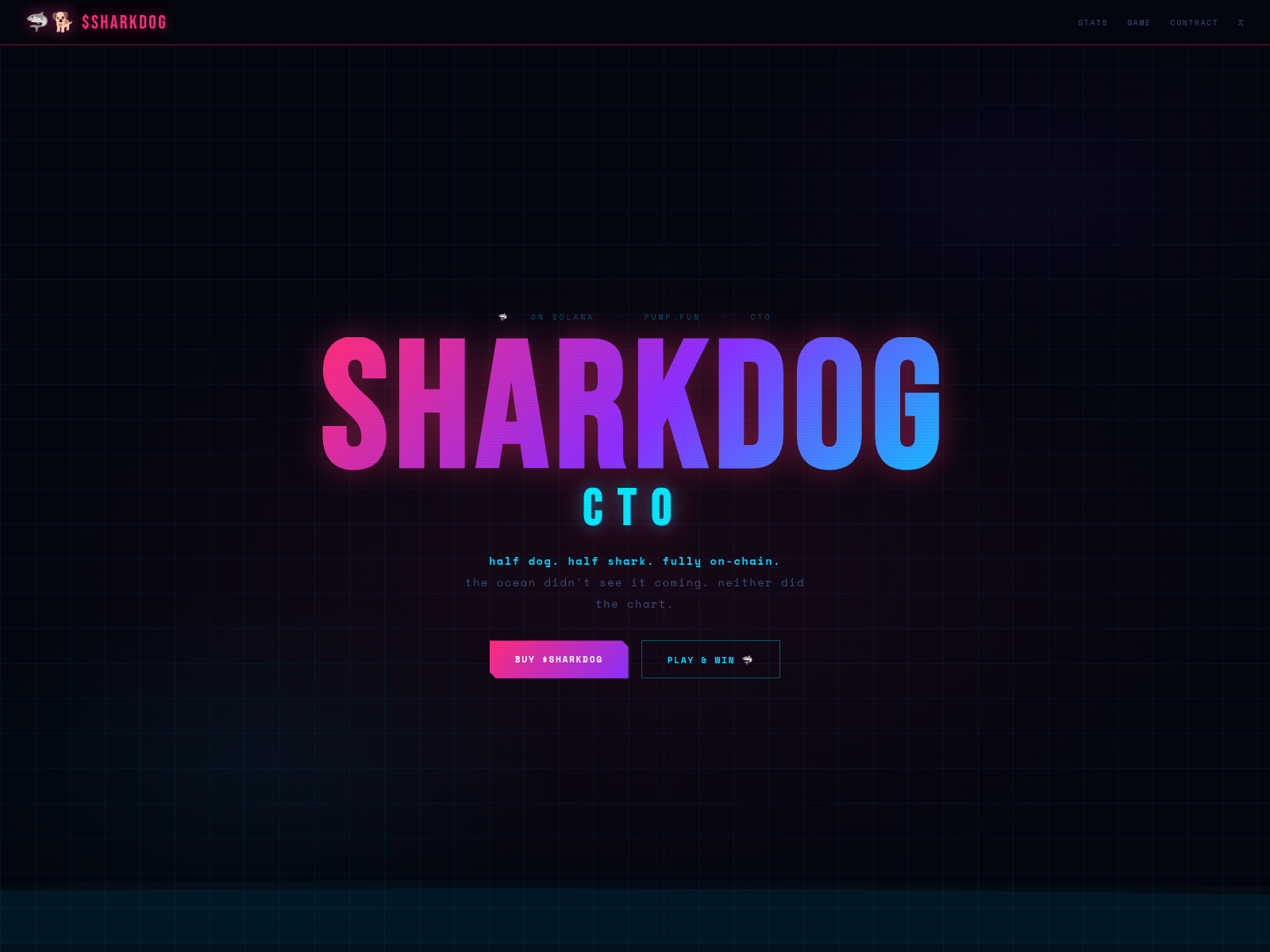 Screenshot of sharkdogsol.com