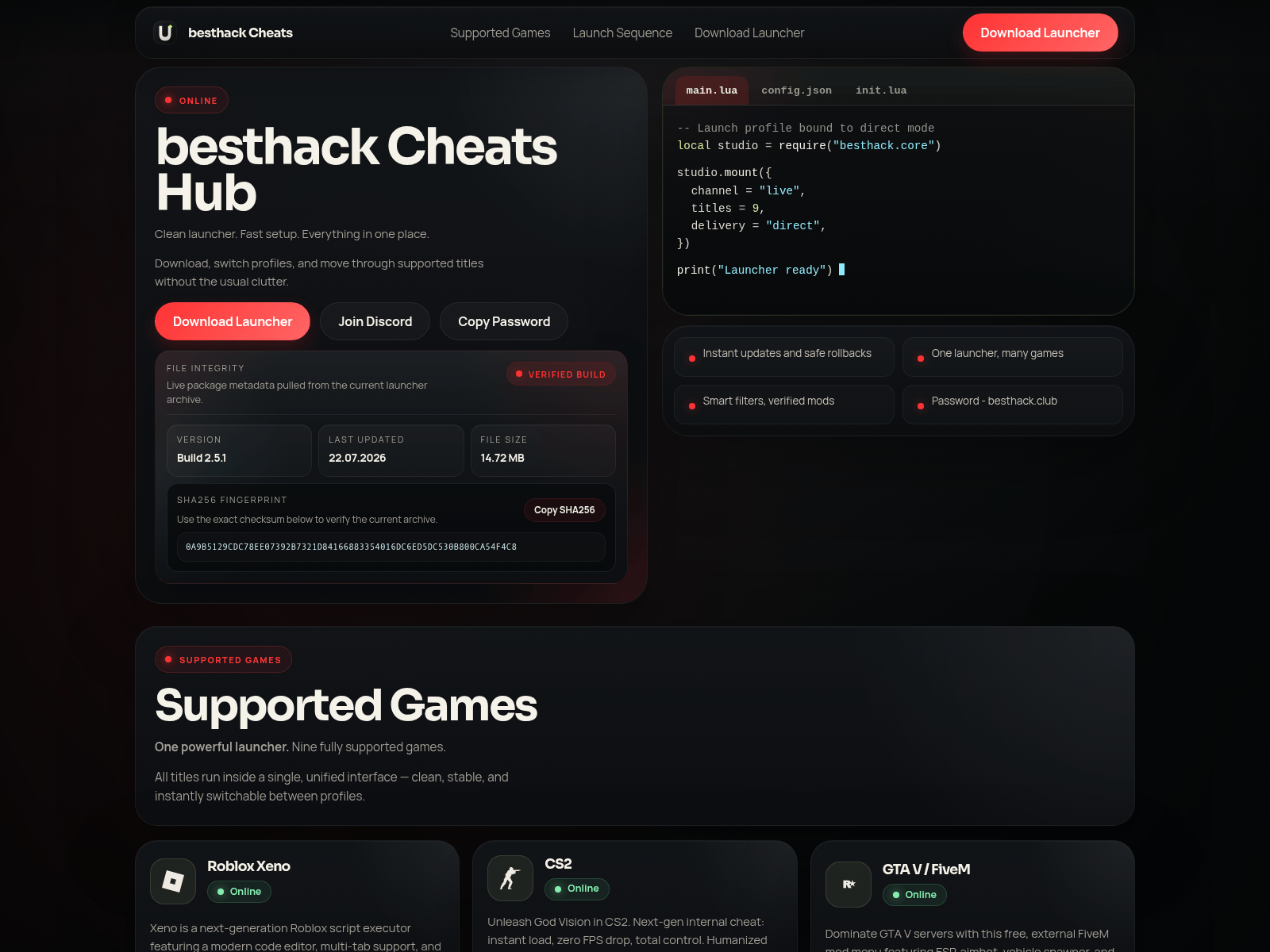 Screenshot of besthack.club