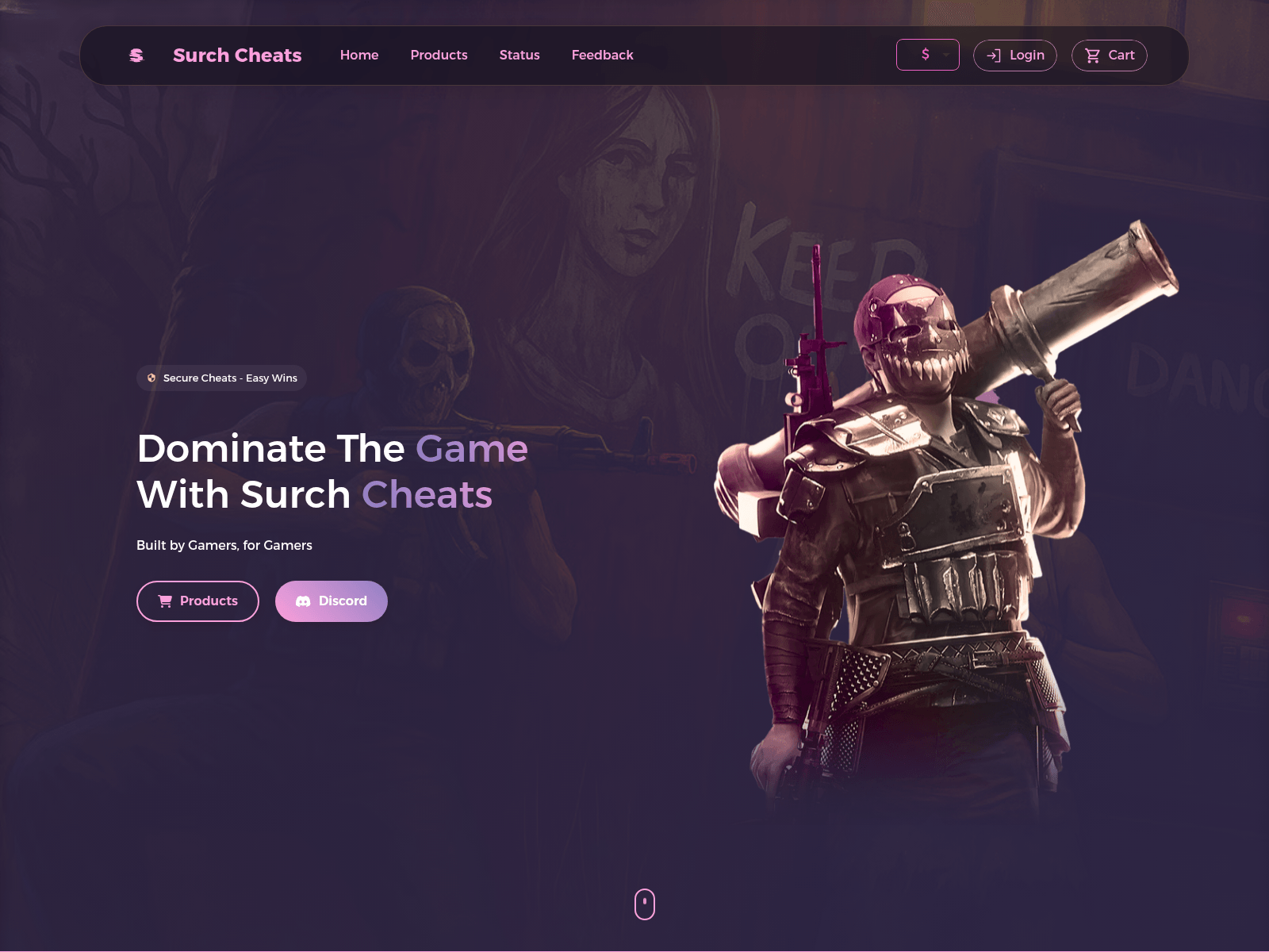 Screenshot of surchcheats.com