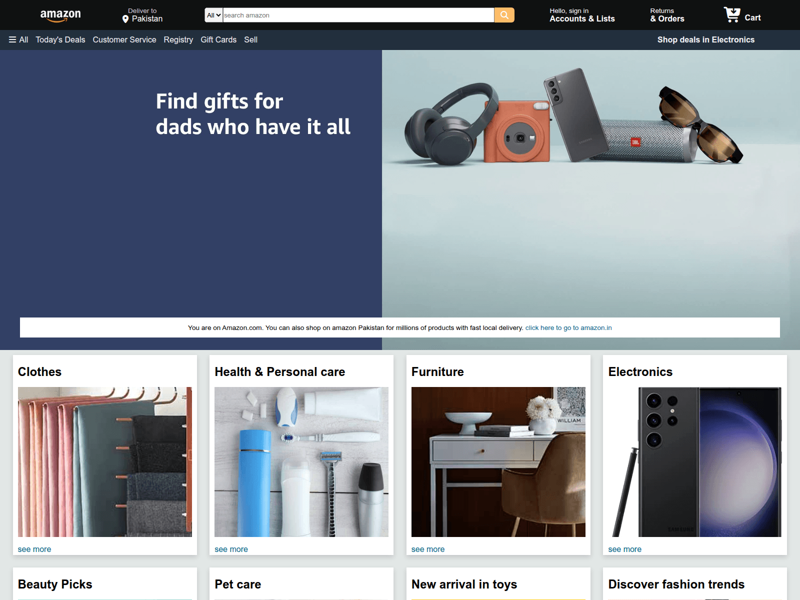 Screenshot of amazon-homepage-clone-2026.netlify.app