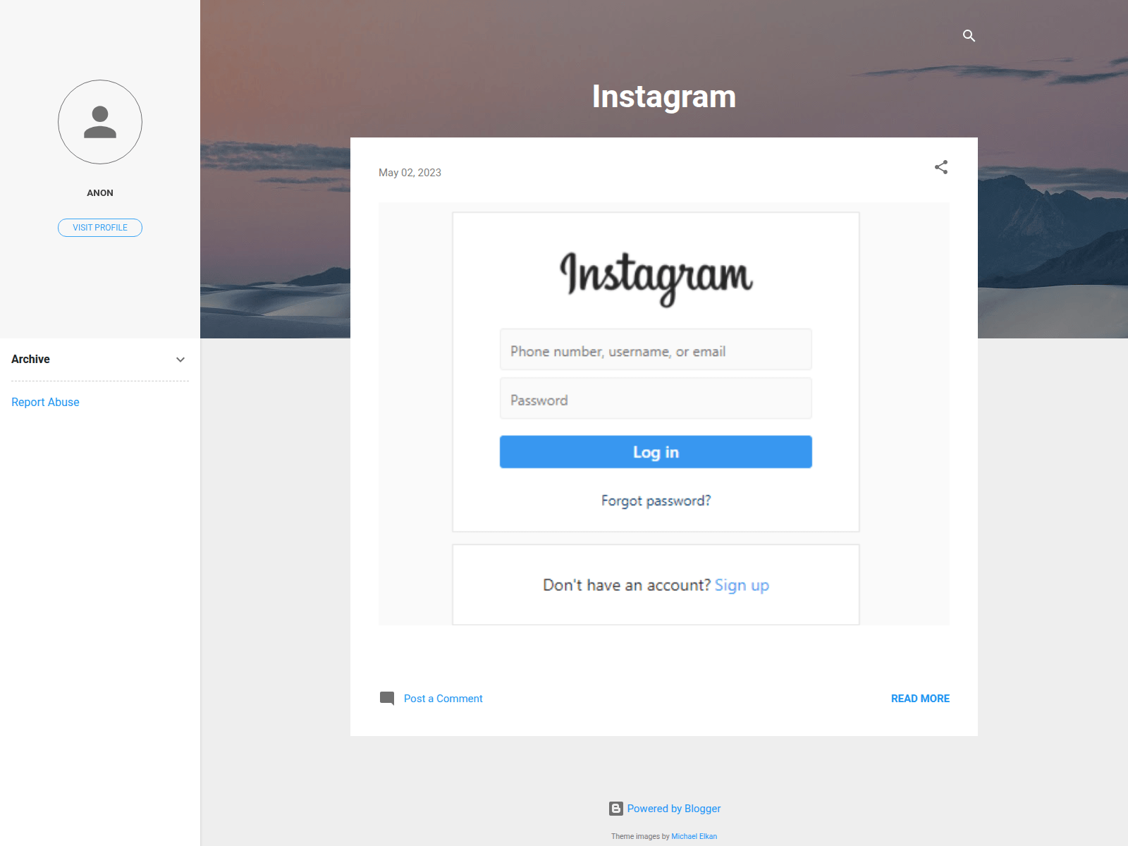 Screenshot of instagram1010.blogspot.com