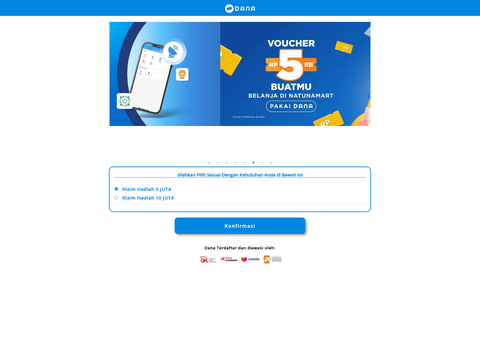 Screenshot of konfirmasi-hadiah-10juta-disini.netlify.app