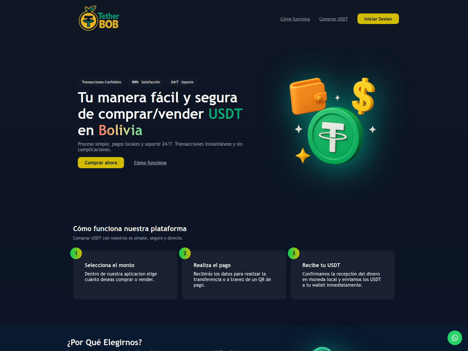 Screenshot of tetherbob.com