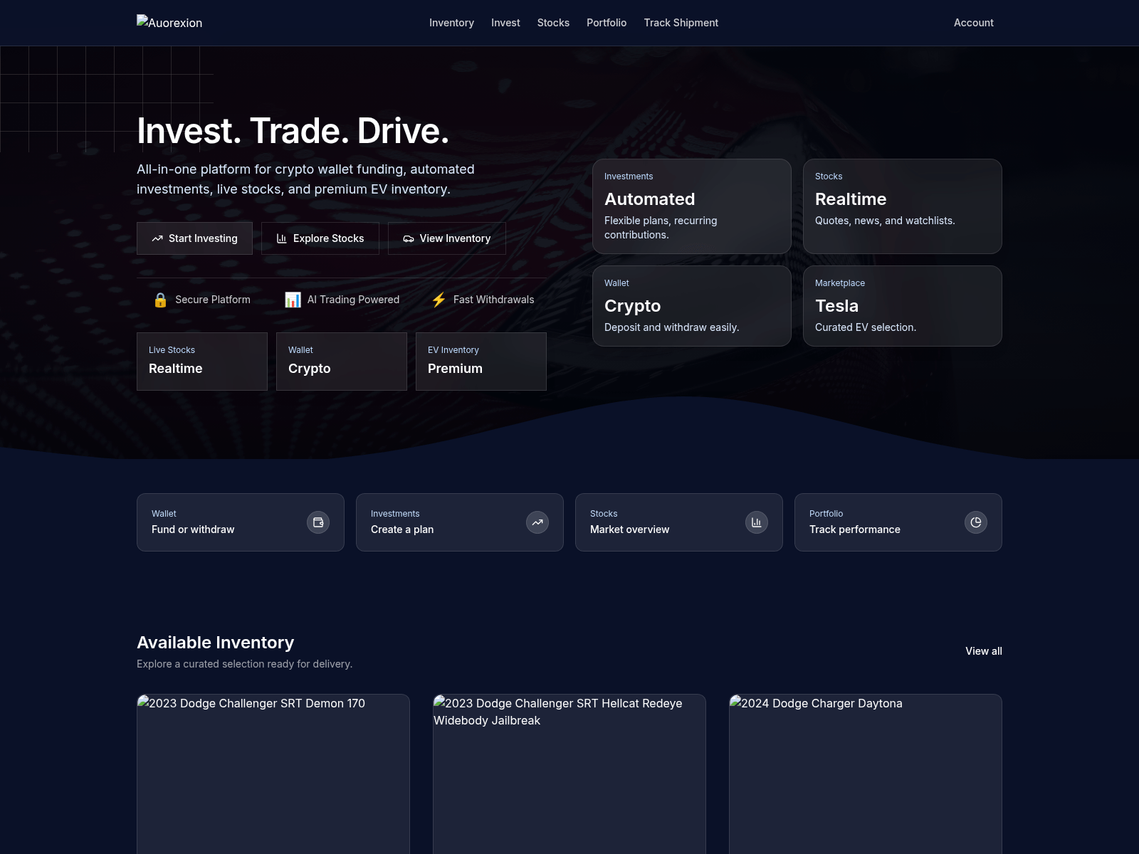 Screenshot of auorexion.com