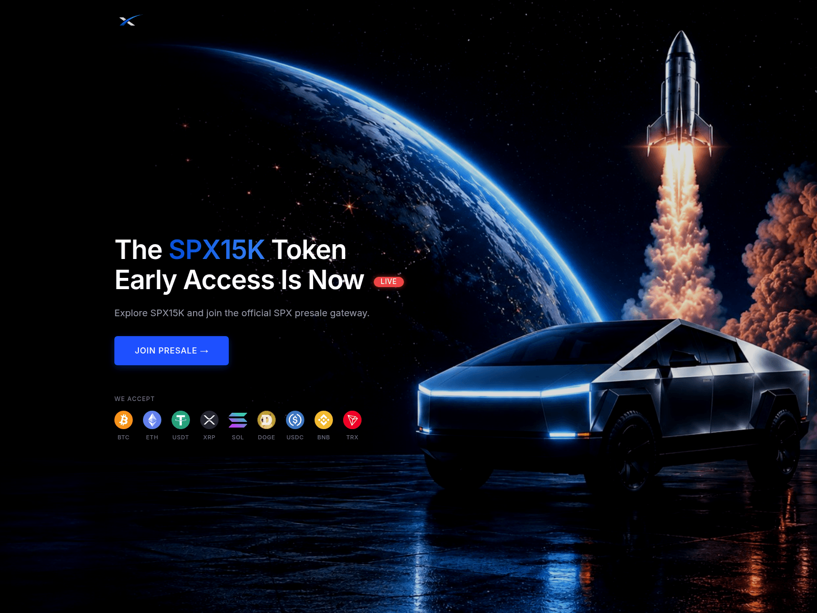 Screenshot of spx15k.com
