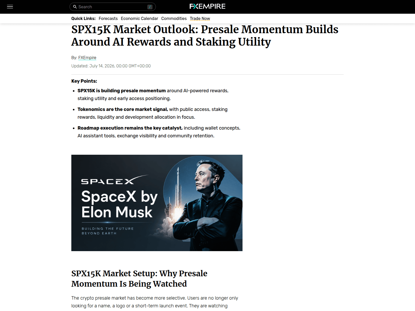 Screenshot of spx15k-fxempire.com