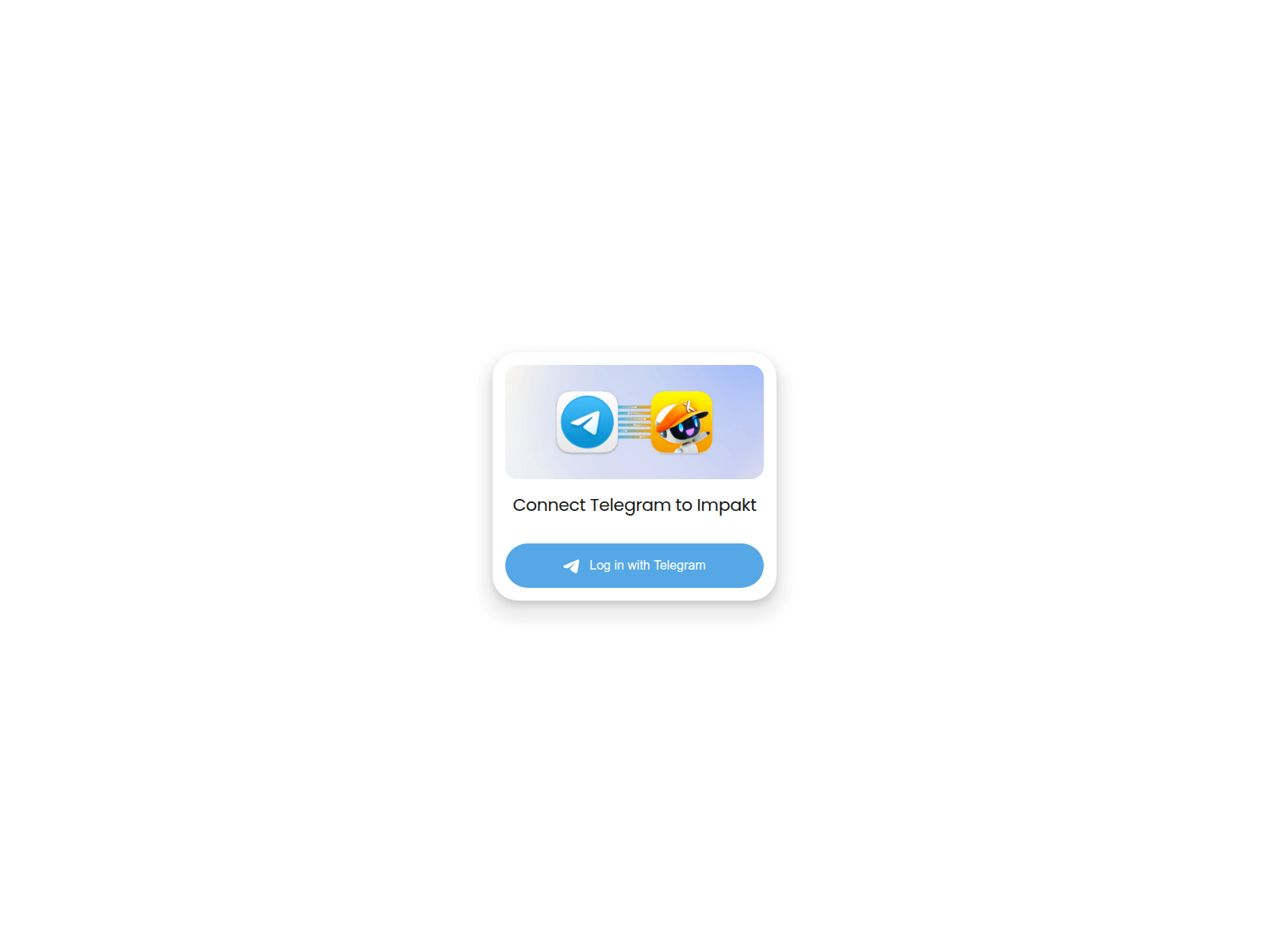 Screenshot von login-telegram.impakt.com
