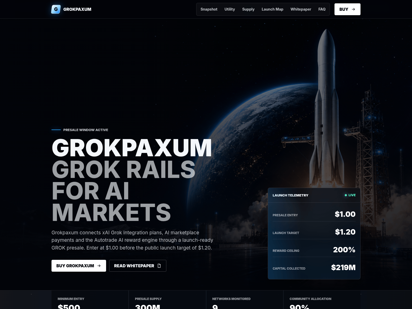 Screenshot of grokpaxum.com