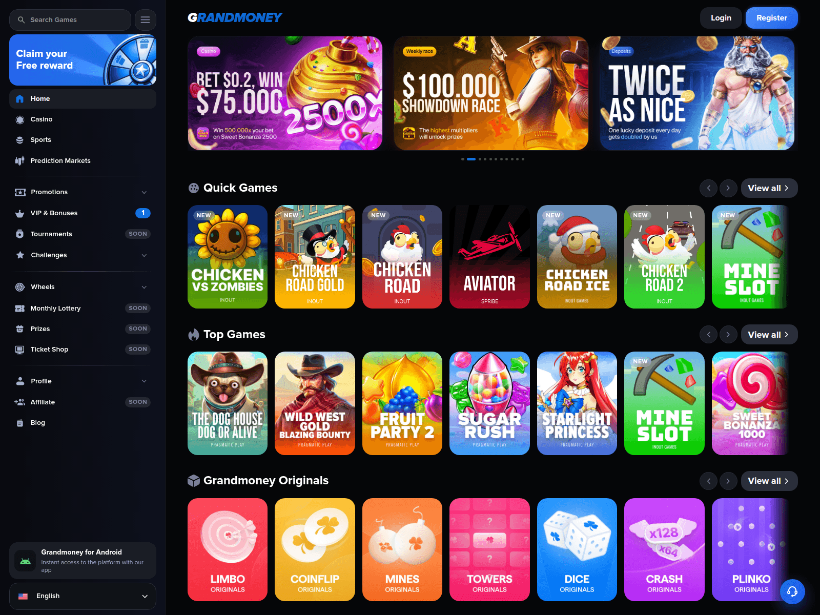 Screenshot of grandmoney.top