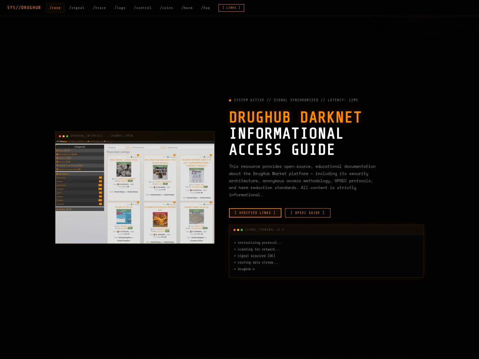 Screenshot of access.drug-hub-marketplace.com