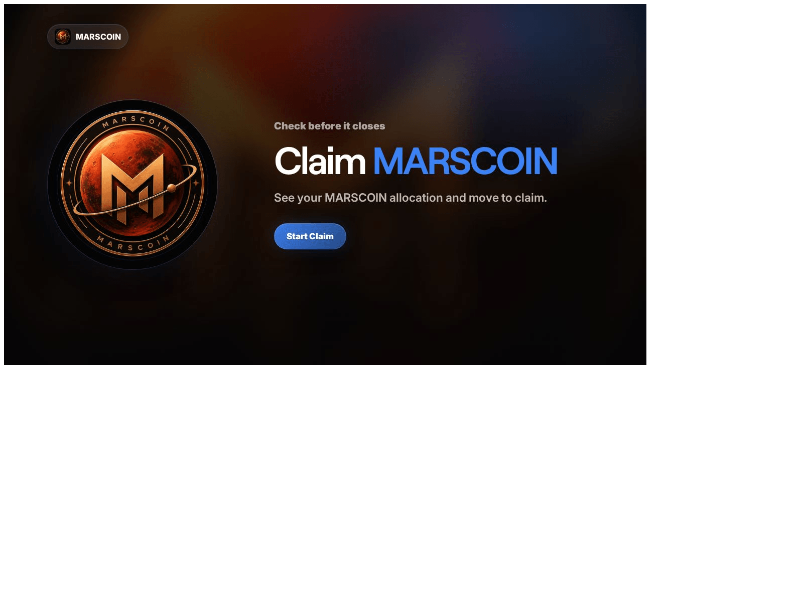 Screenshot of marscoin.5a-evmcheck.lol