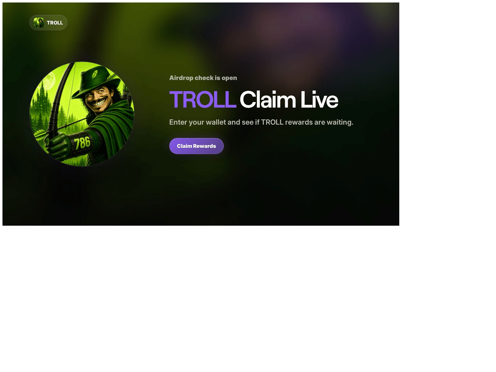 Screenshot of troll.5a-evmcheck.lol