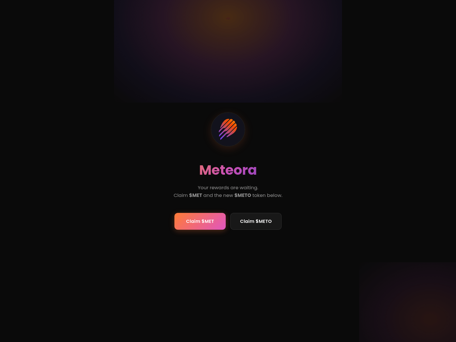 Screenshot of metchain.live