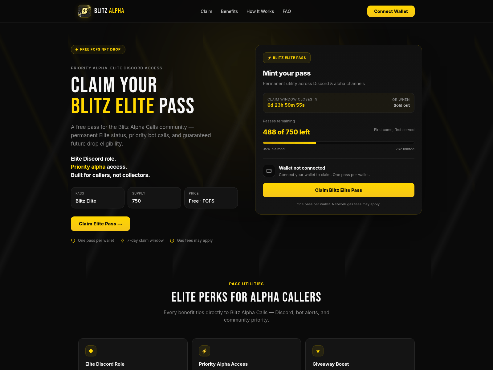 Screenshot of claim-blitz.com