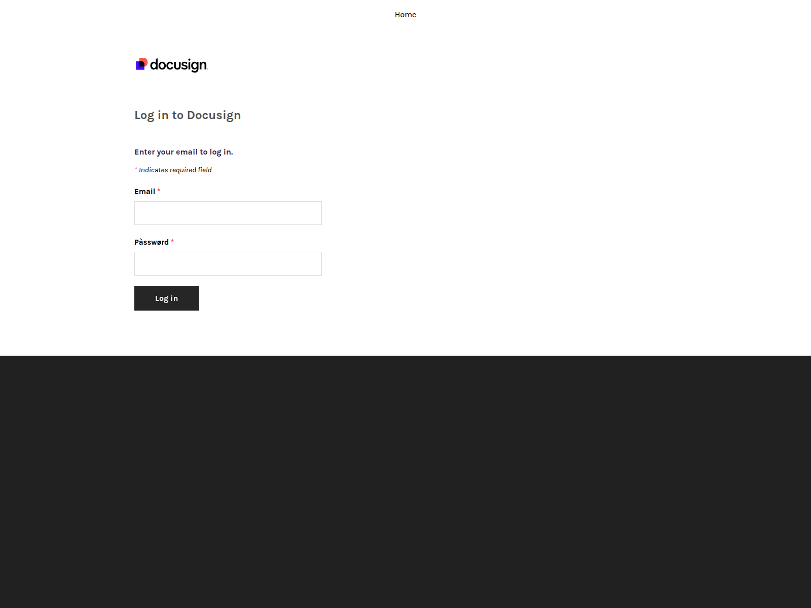 Screenshot of docusignzweb.weebly.com
