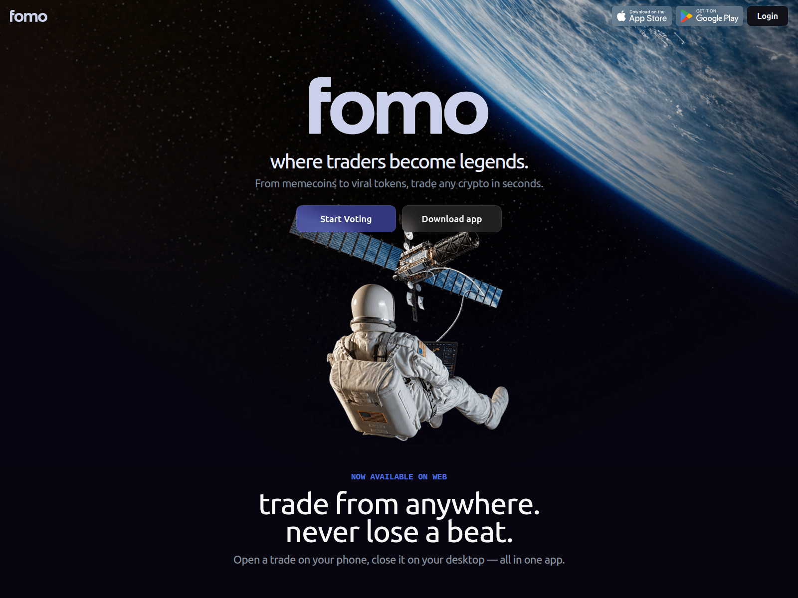 Screenshot of fomo-wave.xyz