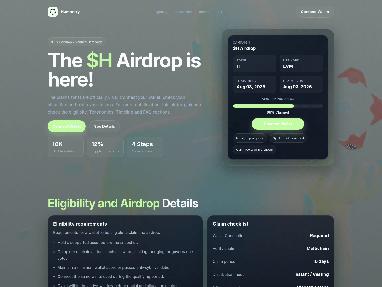 Screenshot of humanityprotocol.app