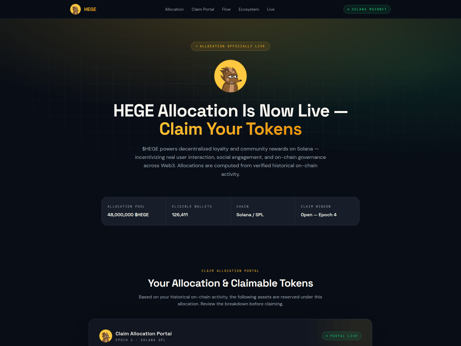 Screenshot of hegelive.info