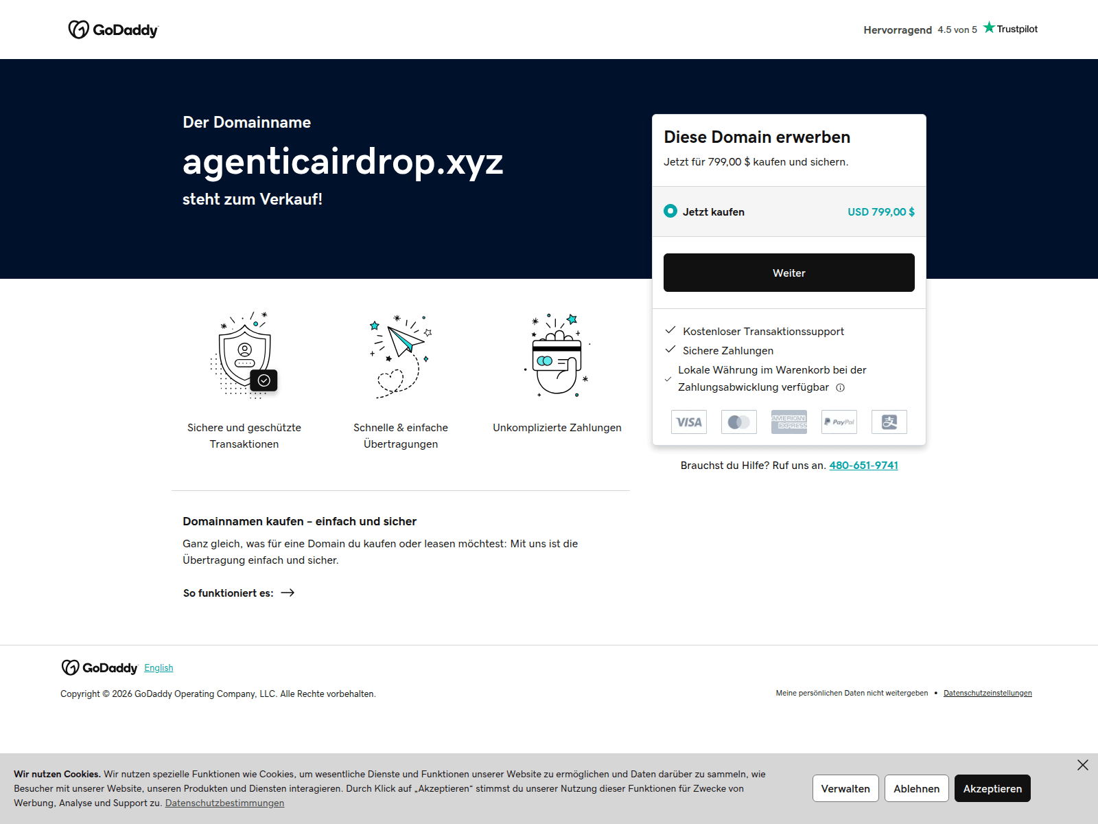 Screenshot di agenticairdrop.xyz