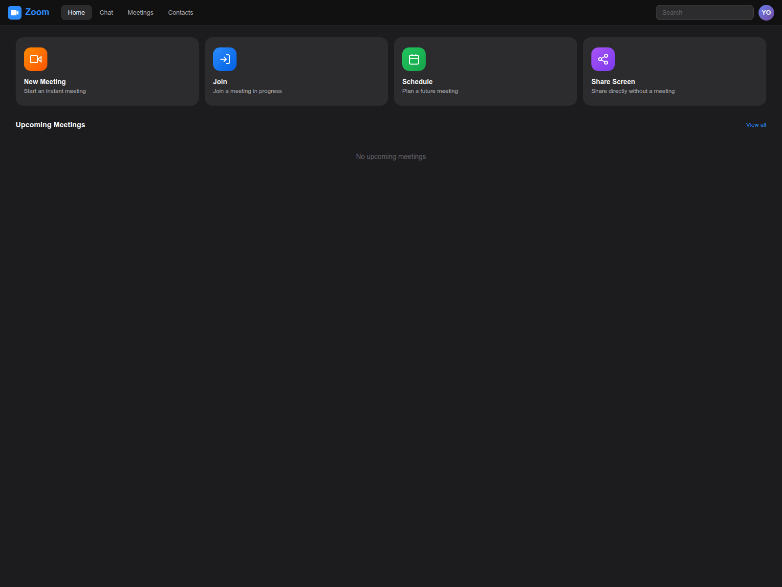 Screenshot of zoommeeting.tech