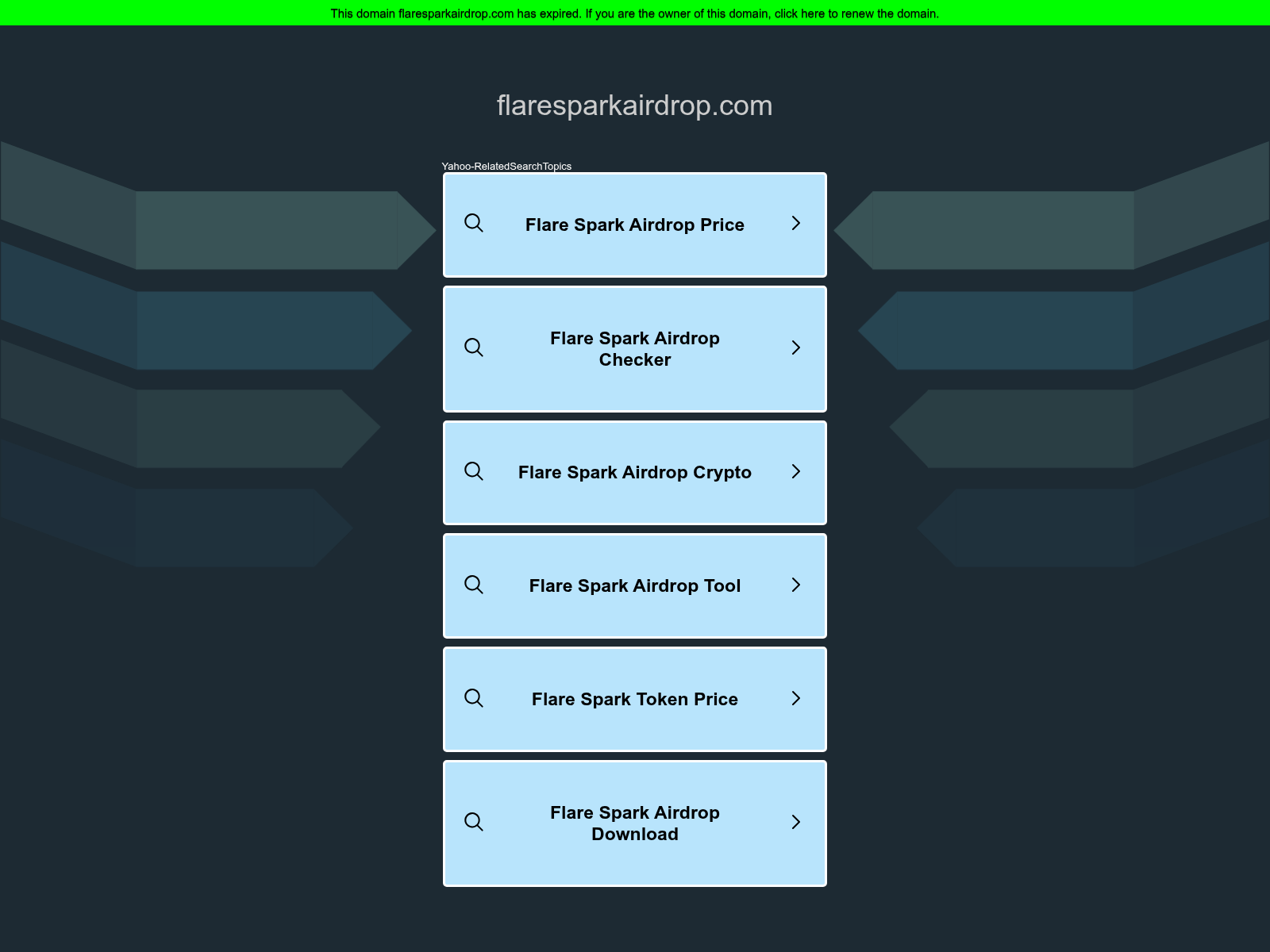 Screenshot of flaresparkairdrop.com