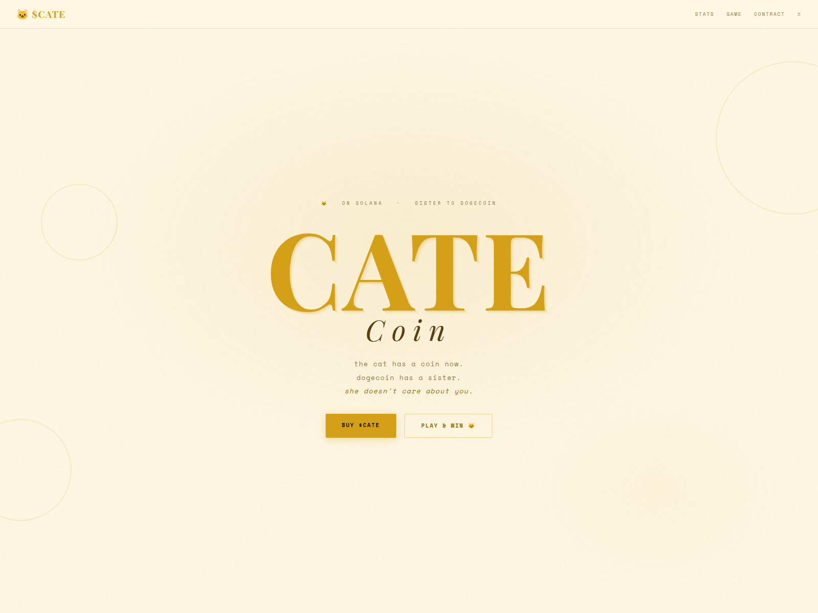Screenshot of catecoinsol.com