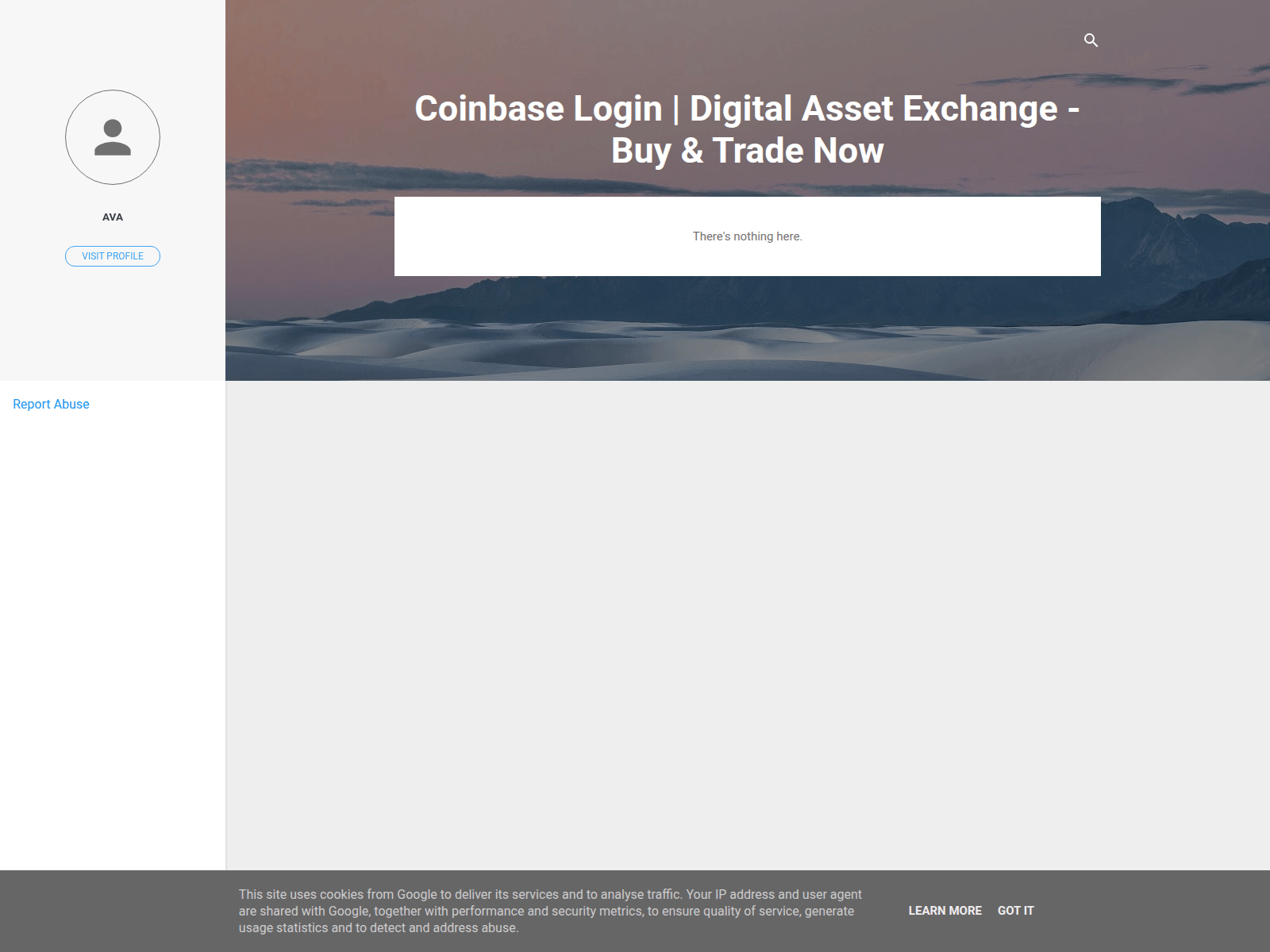Screenshot of coinbaselogine.blogspot.al