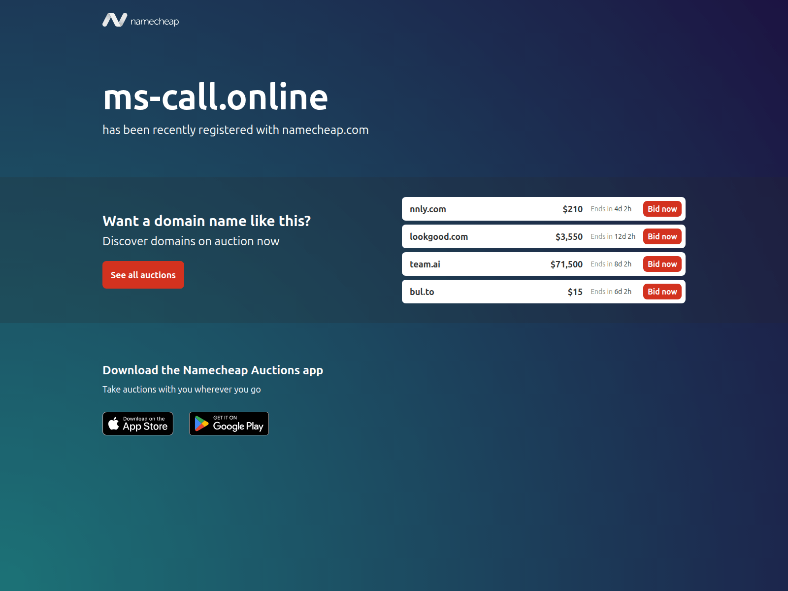 Screenshot of ms-call.online