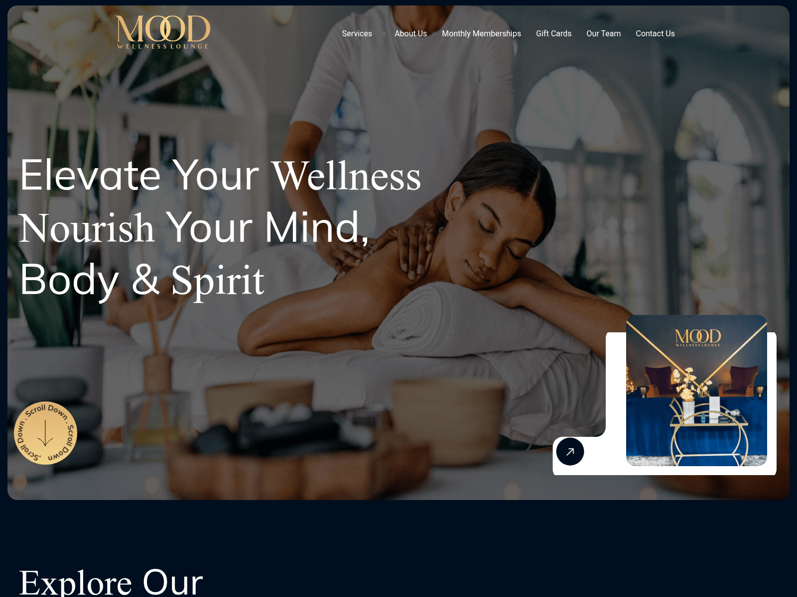 Screenshot of moodwellnesslounge.com