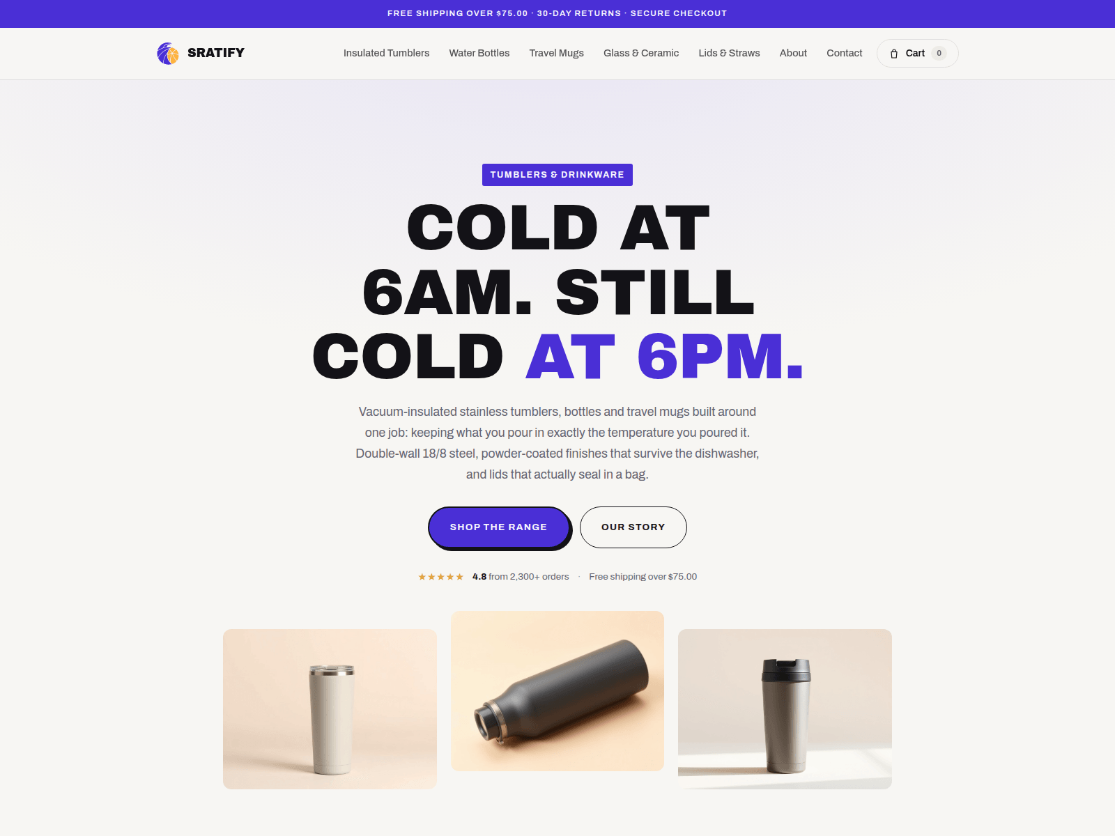 Screenshot of sratify.com