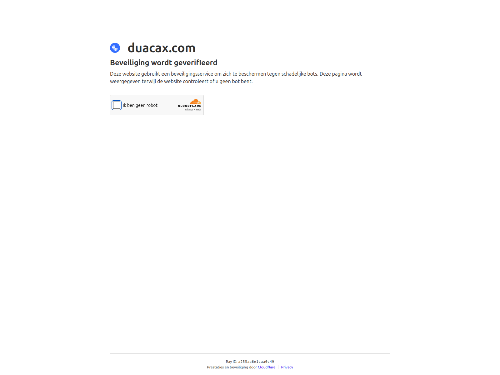 Screenshot of duacax.com
