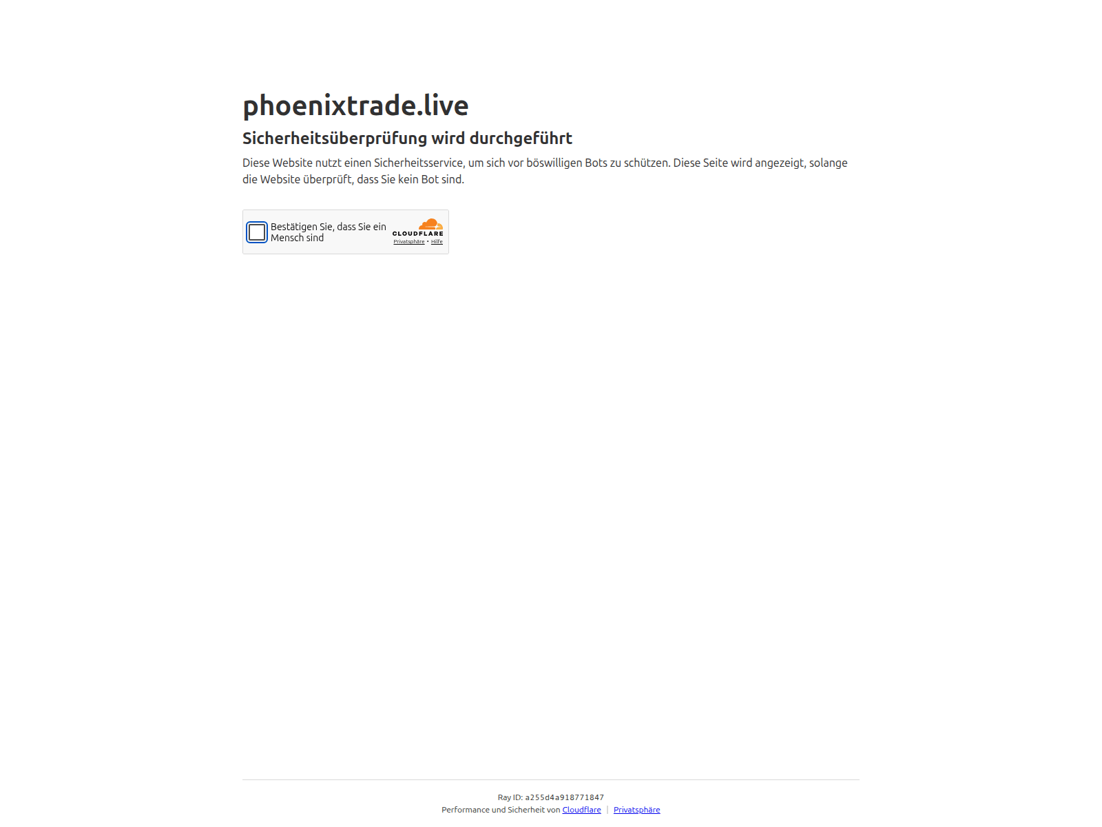 Screenshot of phoenixtrade.live
