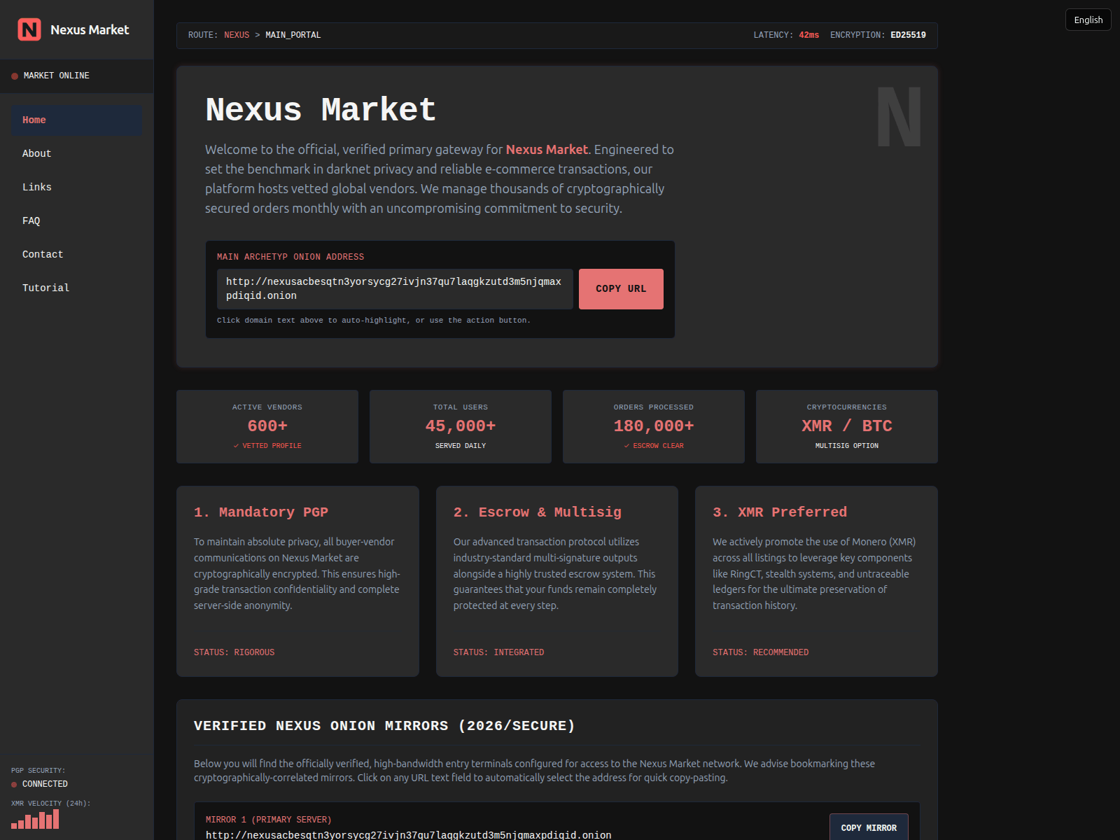 Screenshot of nexus-info.xyz