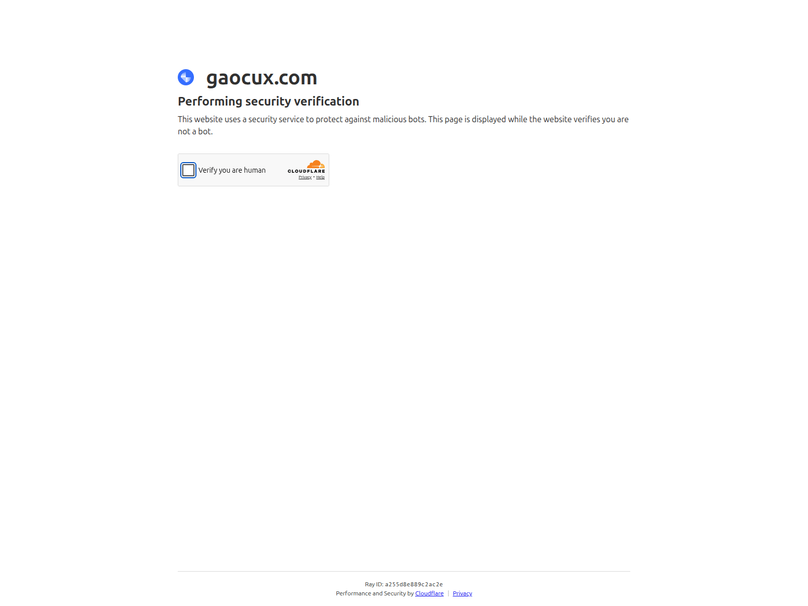 Screenshot of gaocux.com