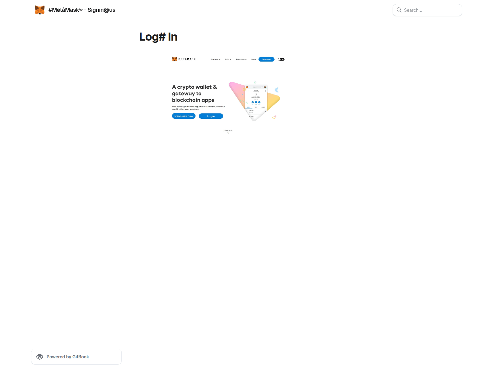 Screenshot of metamzklogzz.gitbook.io