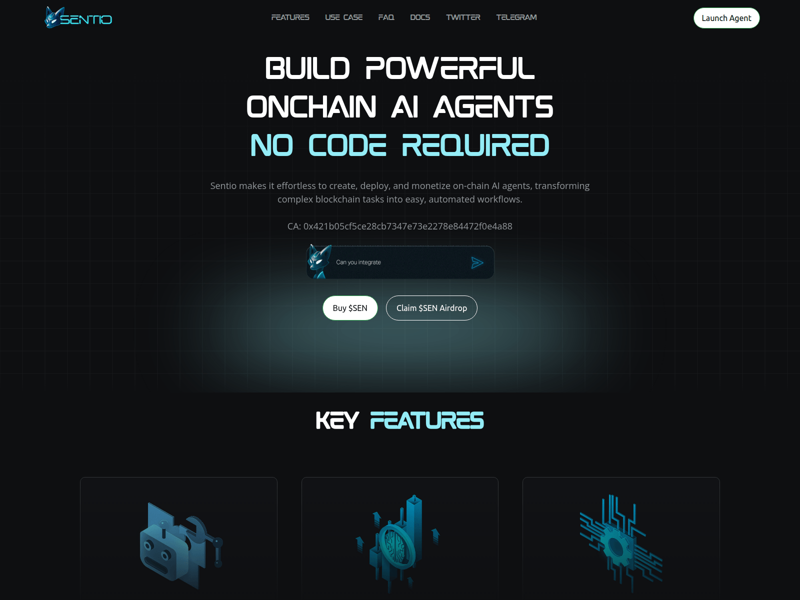 Screenshot of sentioai.pages.dev
