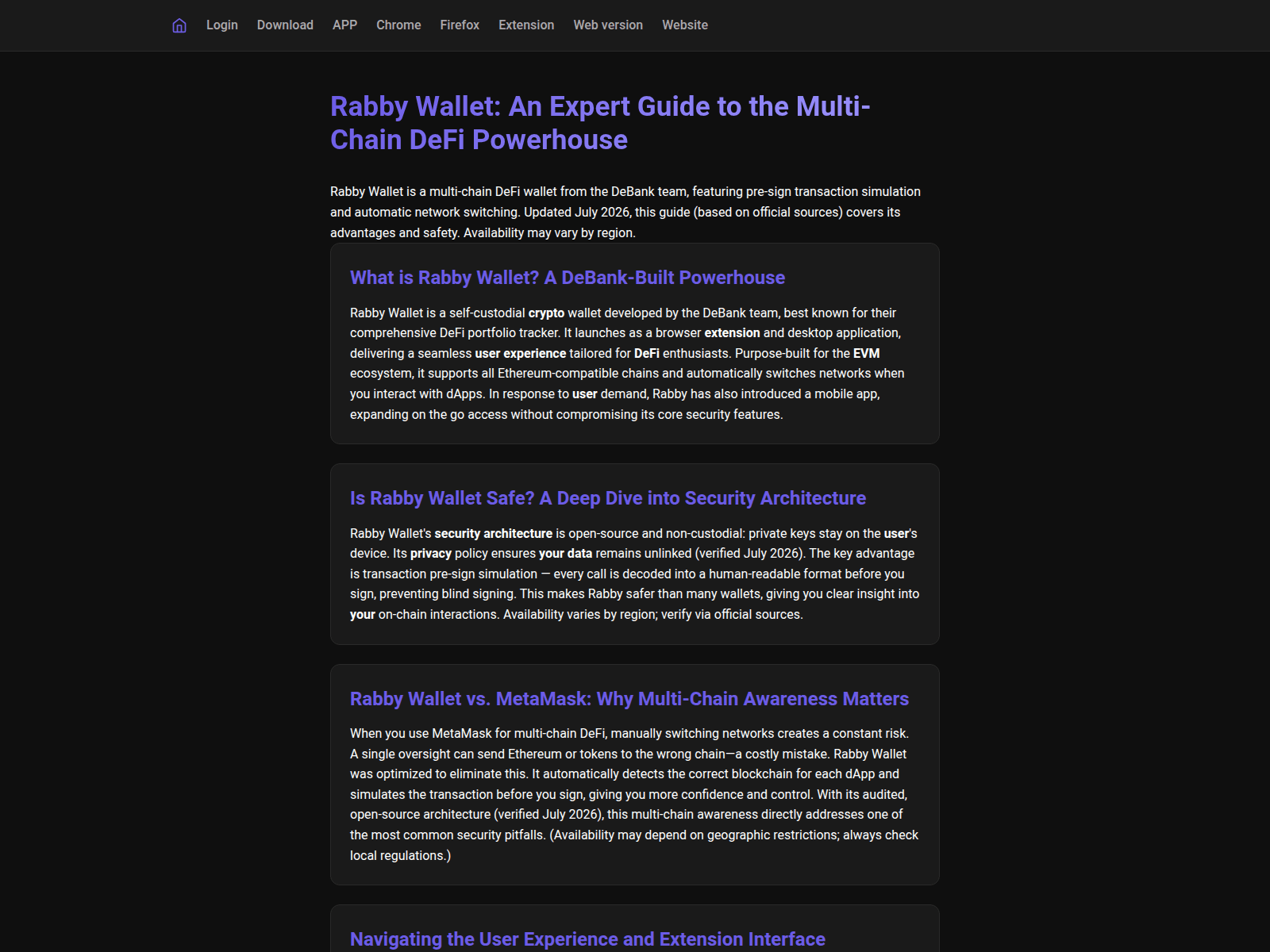 Screenshot of app-rabby.to