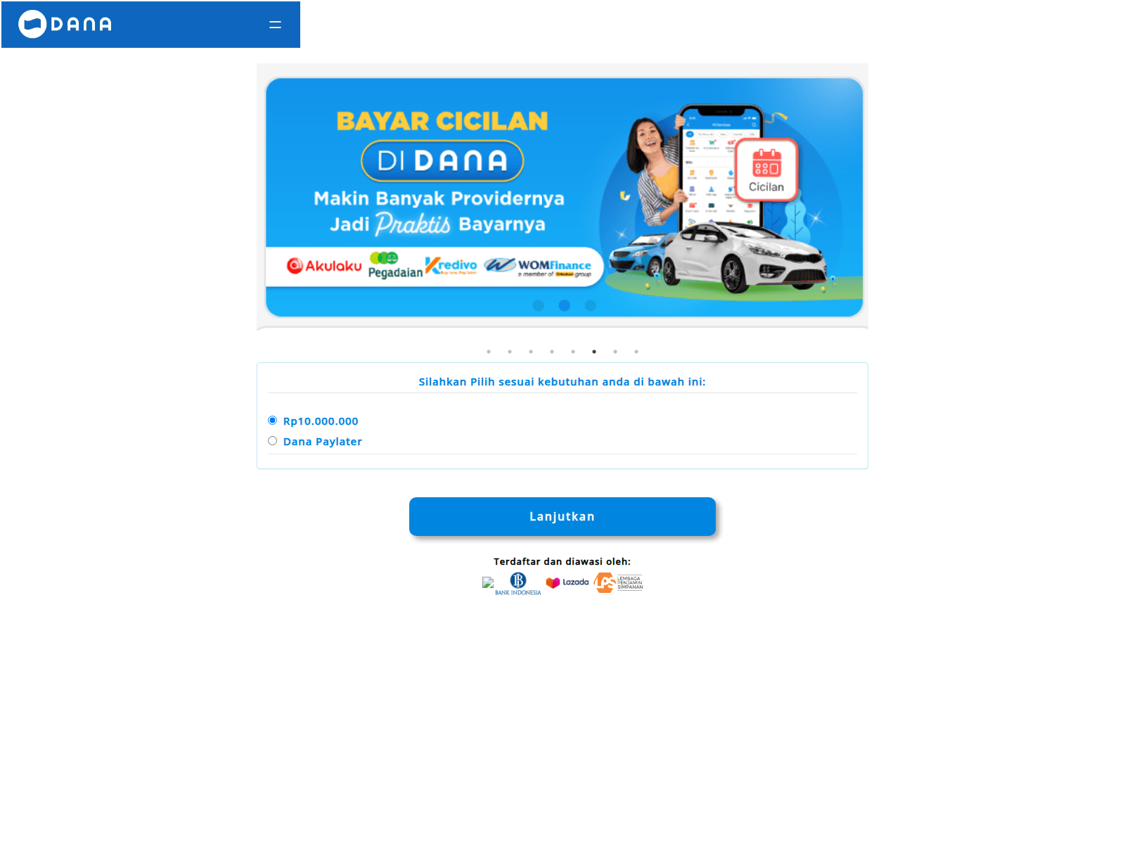 Screenshot of danaa-iindonesiaa.sqq.my.id