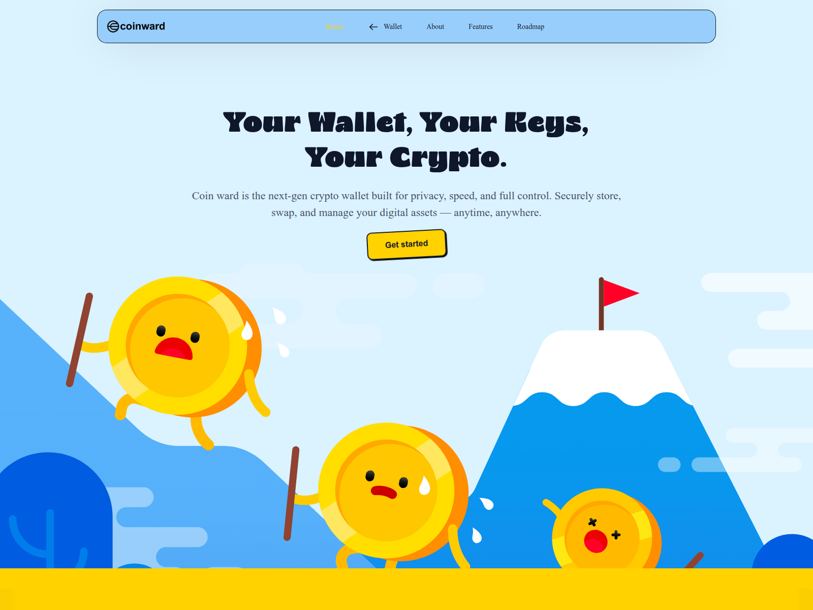 Screenshot of www.coinward.net