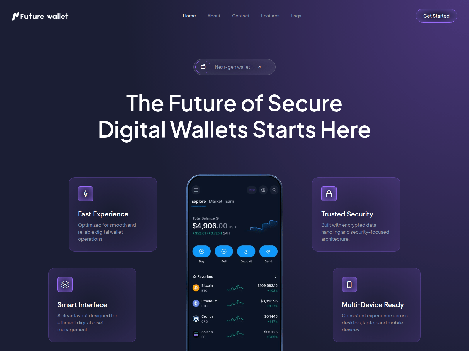 Screenshot of future-wallet.net