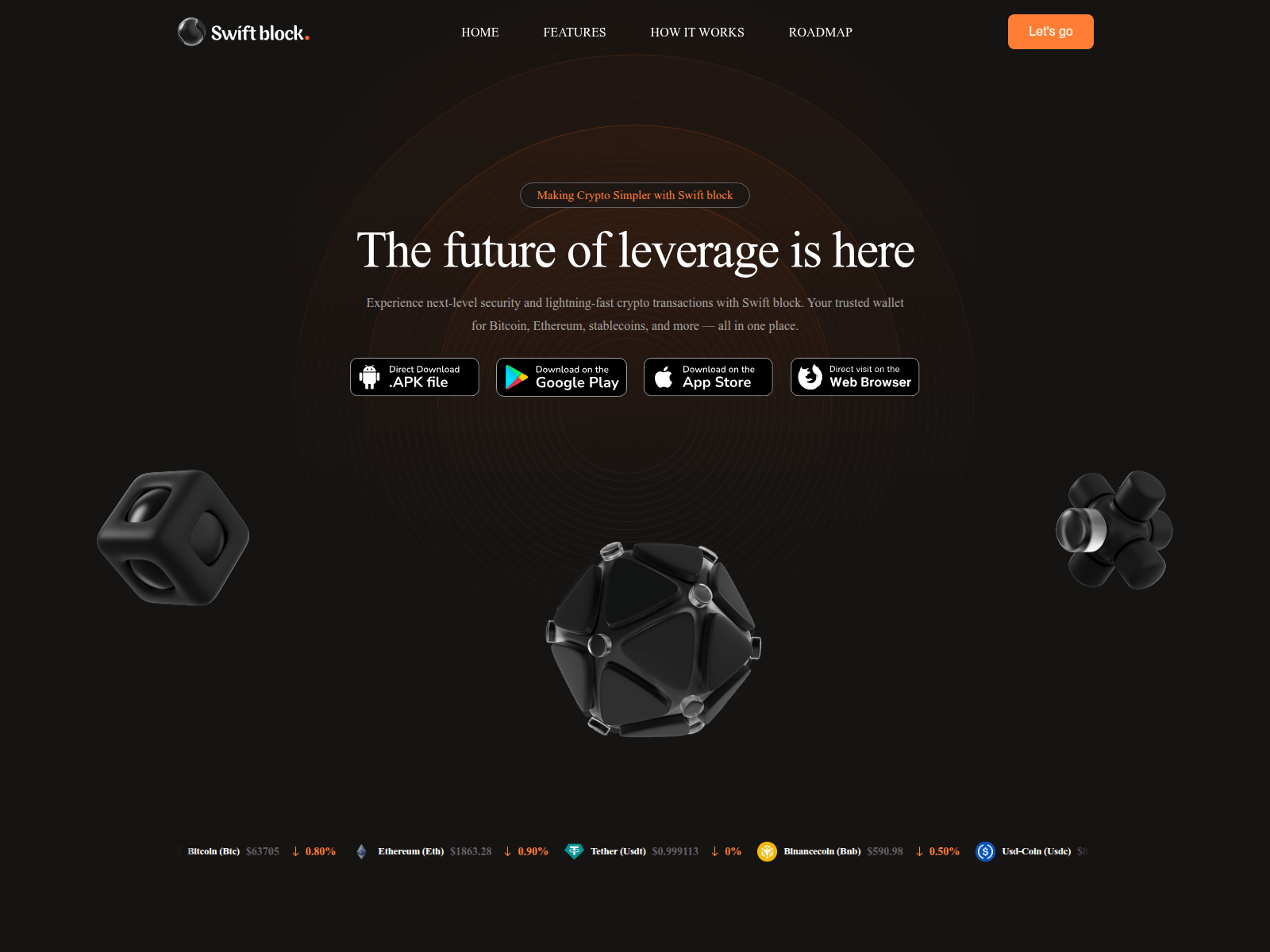 Screenshot of swiftblock.eu