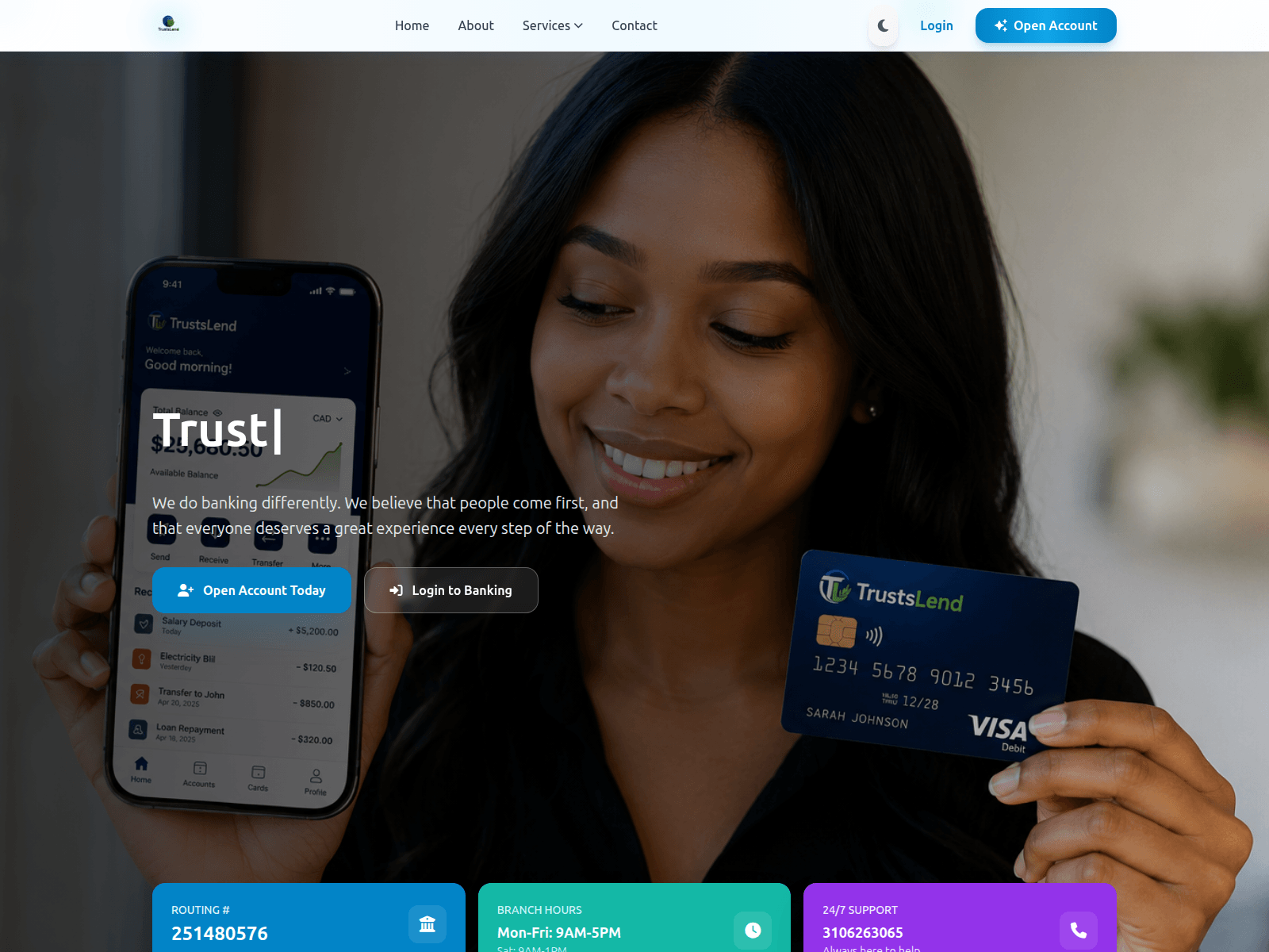 Screenshot of trustslend.com