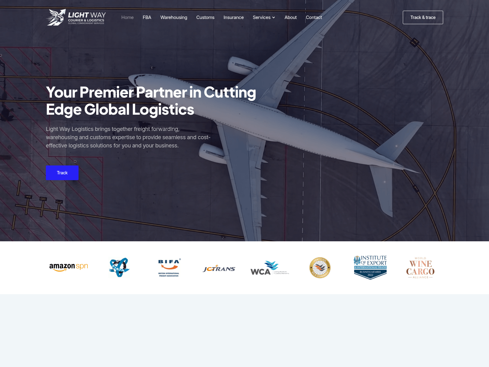 Screenshot of lightwaylogistics.live
