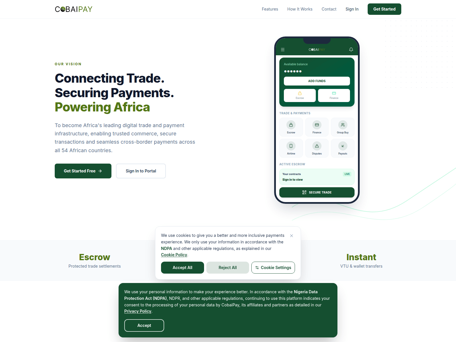 Screenshot of cobaipay.com